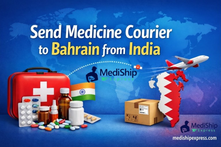 Send Medicine Courier to Bahrain from India | Up to 50% Off