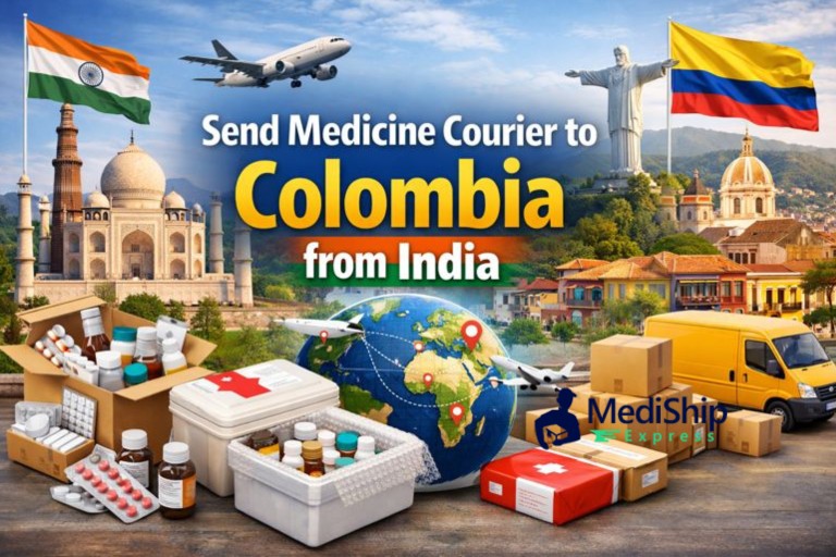 Send Medicine Courier to Colombia from India | Up to 50% Off