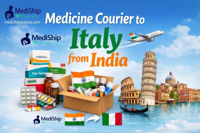 Send Medicine Courier to Italy from India | Up to 50% Off