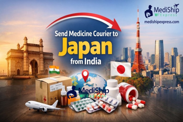 Send Medicine Courier to Japan from India | Up to 50% Off