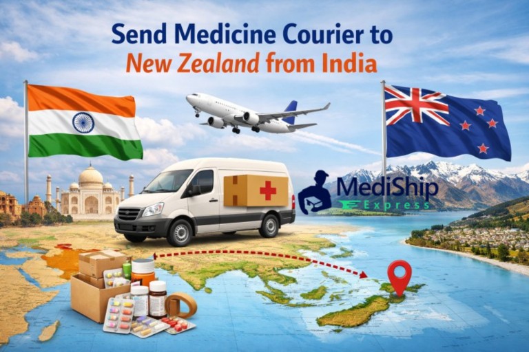 Send medicine courier to New Zealand from India | Up to 50% Off