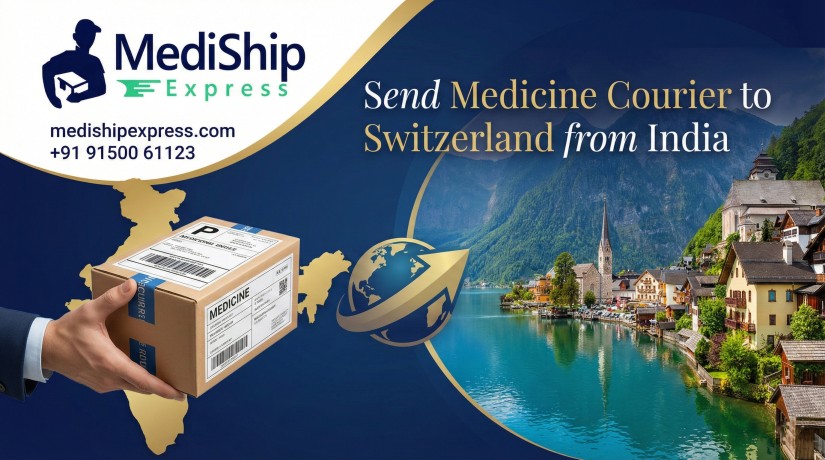 Send Medicine Courier To Switzerland from India | Up to 50% Off
