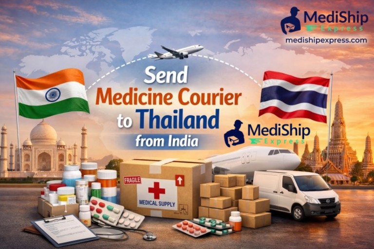 Send Medicine Courier to Thailand from India | Up to 50% Off