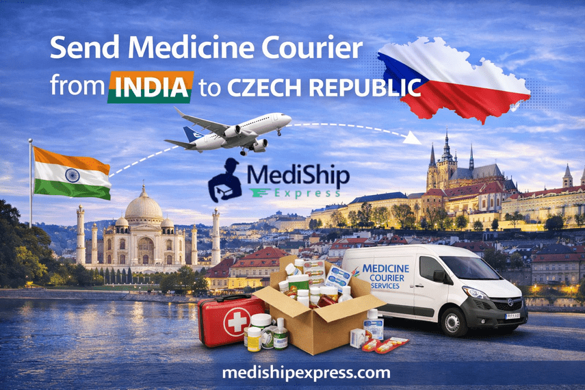 Send Medicines to Czech Republic from India: Get 50% Off